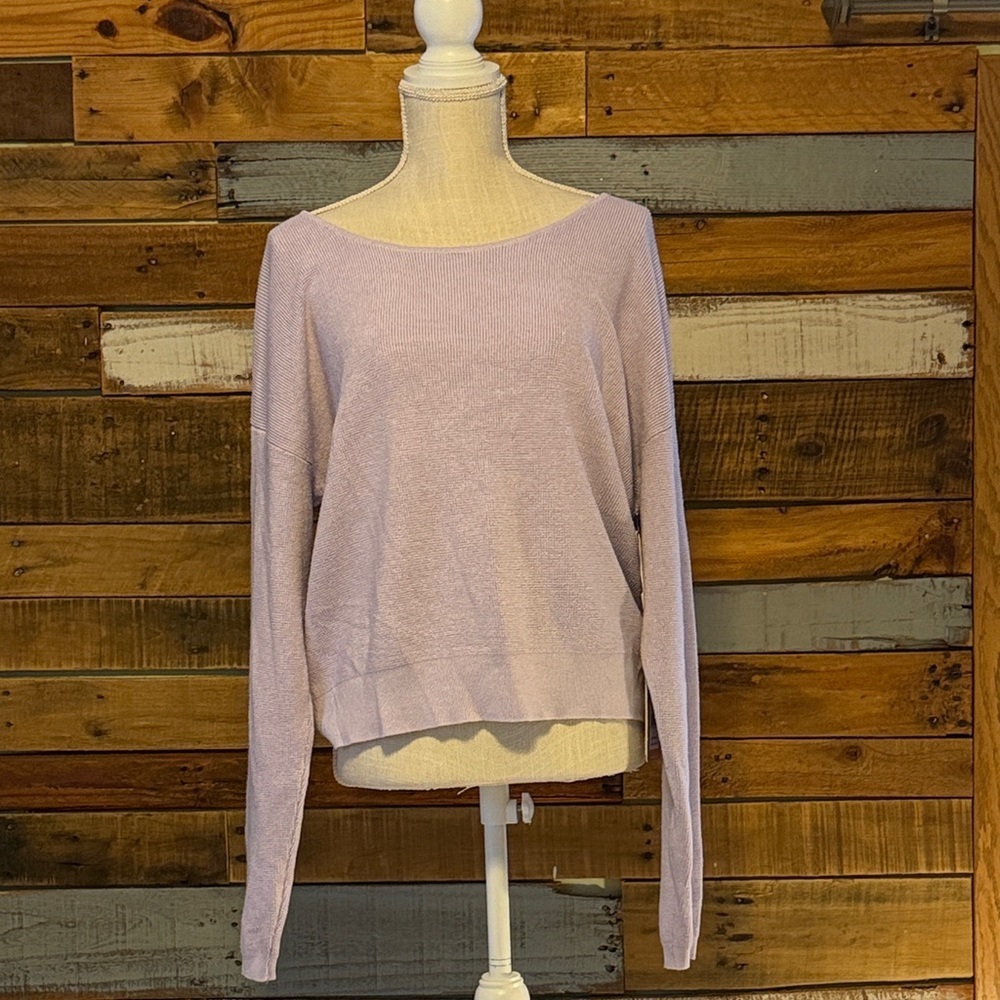 NWT Cyrus Lavender Waffle Knit Sweater - Picture 2 of 6